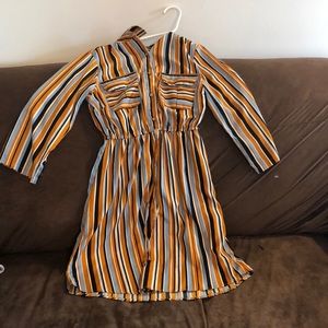 Multicolored dress in the size Medium